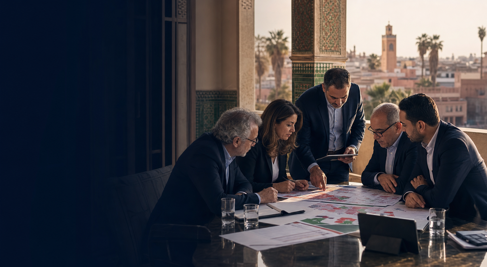 Réunion stratégique de terrain au Maroc