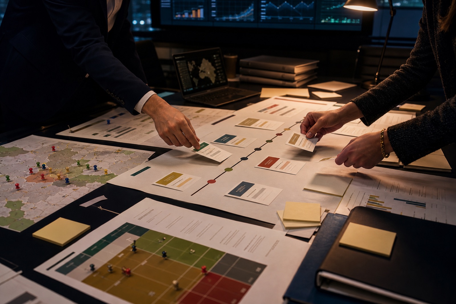 Table de simulation et planning de campagne politique